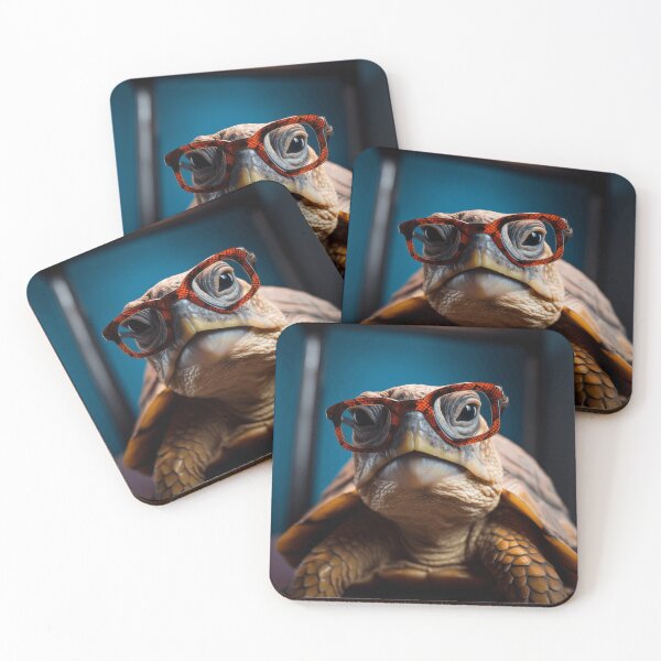 Item preview, Cute old turtle wit glasses designed and sold by Cocco Banana.
