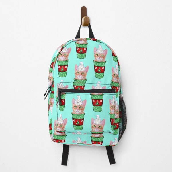 Item preview, Christmas Peppermint Mocha Ginger Cat Coffee  designed and sold by Deborah Camp.