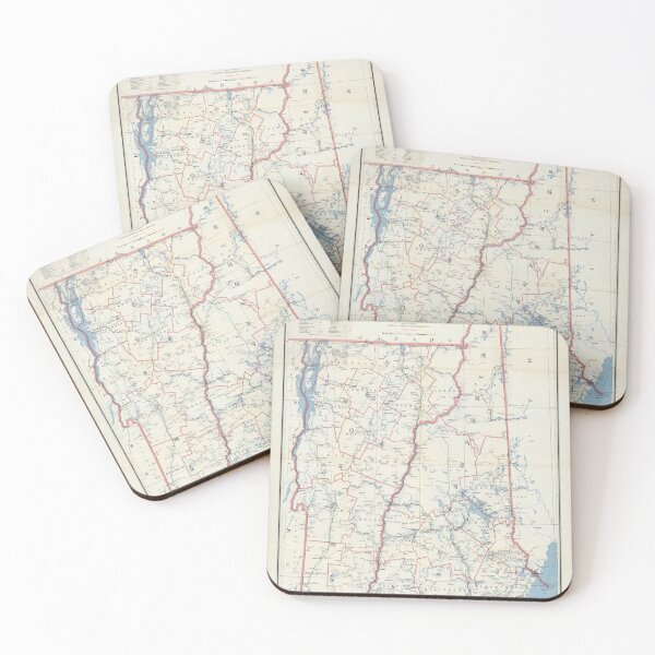 Item preview, Vintage New Hampshire & Vermont Portal Route Map (1959) designed and sold by BravuraMedia.