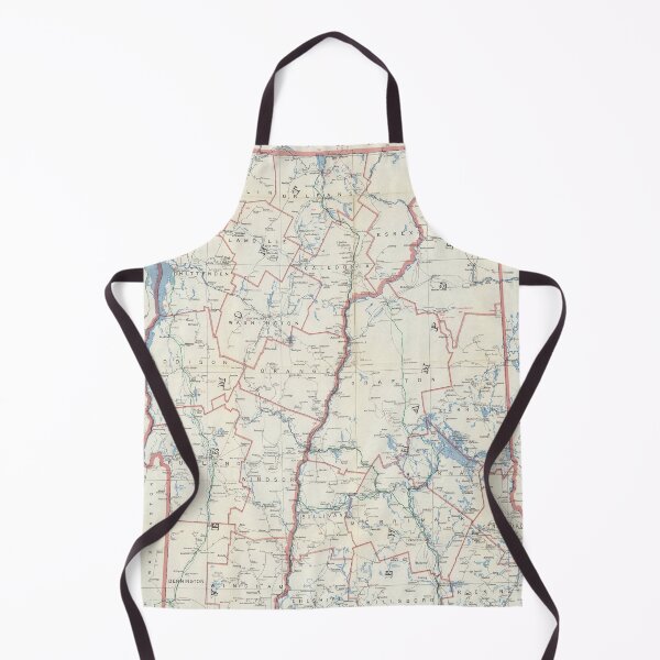 Item preview, Vintage New Hampshire & Vermont Portal Route Map (1959) designed and sold by BravuraMedia.