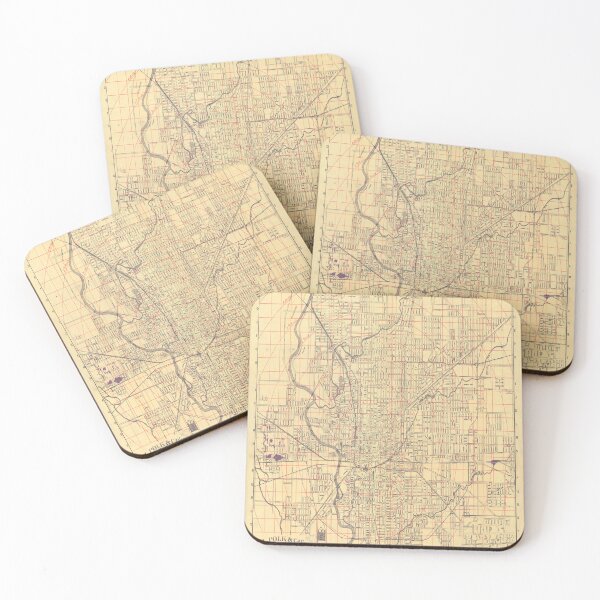 Item preview, Vintage Map of Indianapolis IN (1903) designed and sold by BravuraMedia.