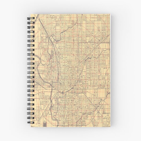 Item preview, Vintage Map of Indianapolis IN (1903) designed and sold by BravuraMedia.