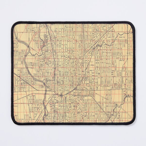 Item preview, Vintage Map of Indianapolis IN (1903) designed and sold by BravuraMedia.
