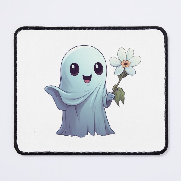 Item preview, Happy ghost with flower designed and sold by PrzemekJAS.