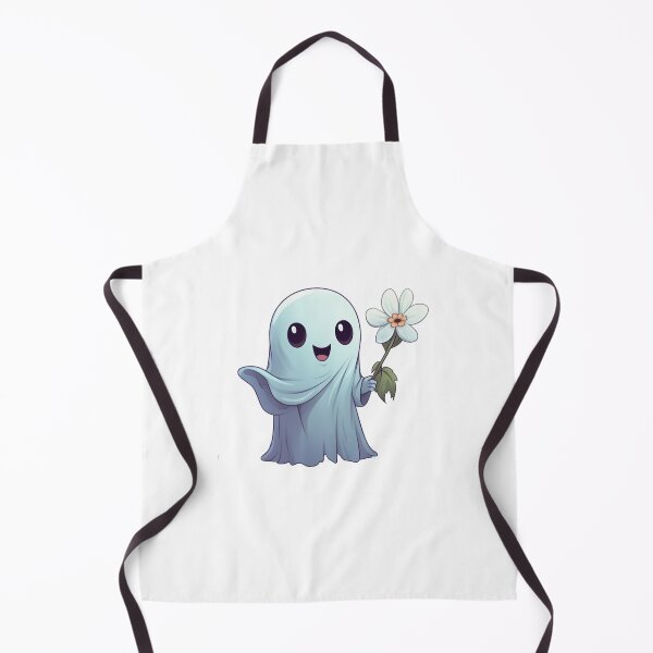 Item preview, Happy ghost with flower designed and sold by PrzemekJAS.