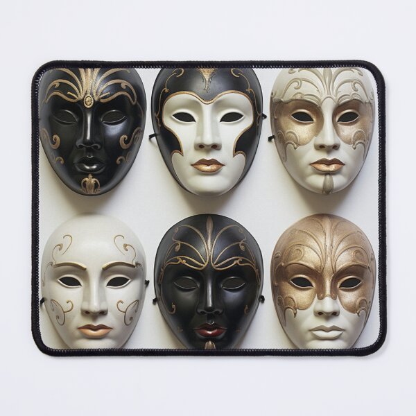 Item preview, Beauty masks collection pattern designed and sold by SmileshareShop.