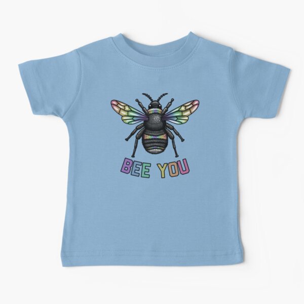 Abeille toi bourdon arc-en-ciel T-shirt bébé