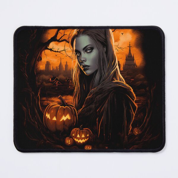 Item preview, Sinister beauty: Beautiful and scary woman on Halloween night. designed and sold by DarkScienses.