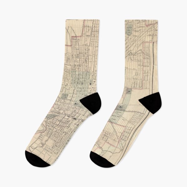 Item preview, Vintage Map of Indianapolis IN (1875) designed and sold by BravuraMedia.