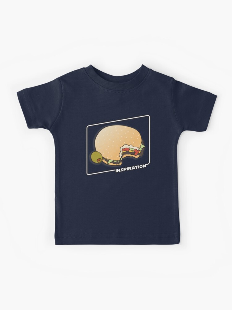 T-shirt enfant avec l'œuvre « lampe à hamburger » de l'artiste agarimoart