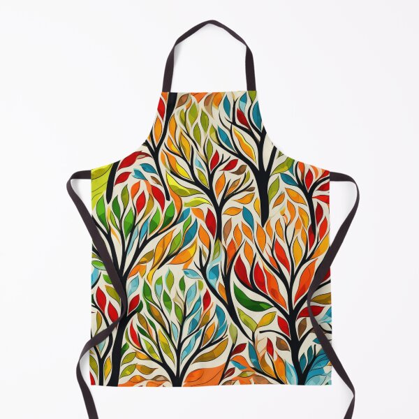 Item preview, Colorful fantasy pattern black yellow red orange green blue ornaments designed and sold by G-M-Designs.