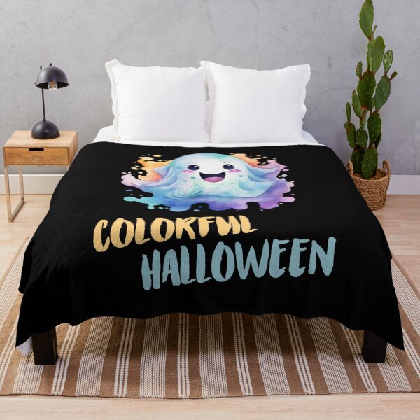 Item preview, Hugs from cute colorful ghost for Halloween designed and sold by CleanDecor.