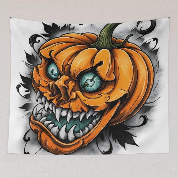 Item preview, Surrealistic Jack O Lantern designed and sold by eternalai.