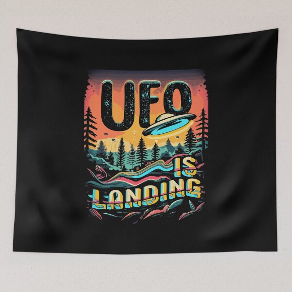 Item preview, UFO is landing. Design 6 designed and sold by Arno-Onei.