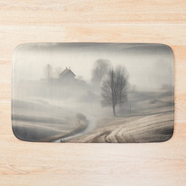 Item preview, foggy countryside morning print designed and sold by dcrc.