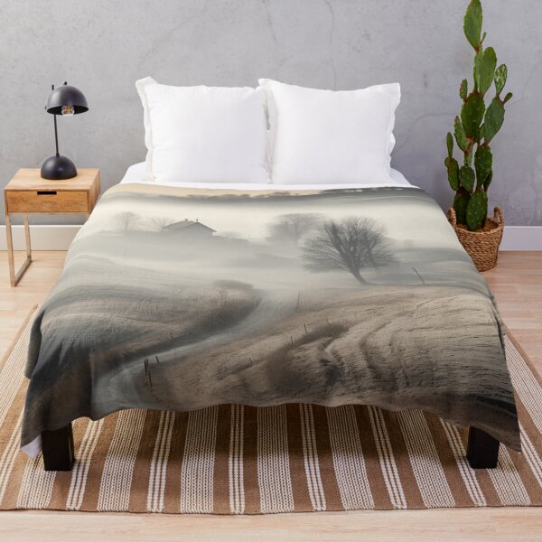 Item preview, foggy countryside morning print designed and sold by dcrc.