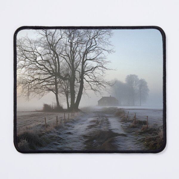 Item preview, foggy countryside morning print designed and sold by dcrc.