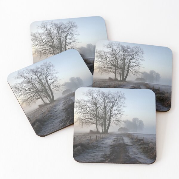 Item preview, foggy countryside morning print designed and sold by dcrc.