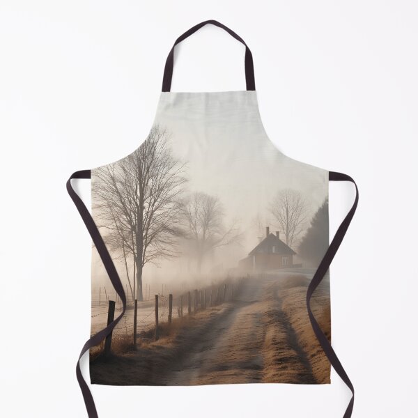 Item preview, foggy countryside morning print, fog designed and sold by dcrc.