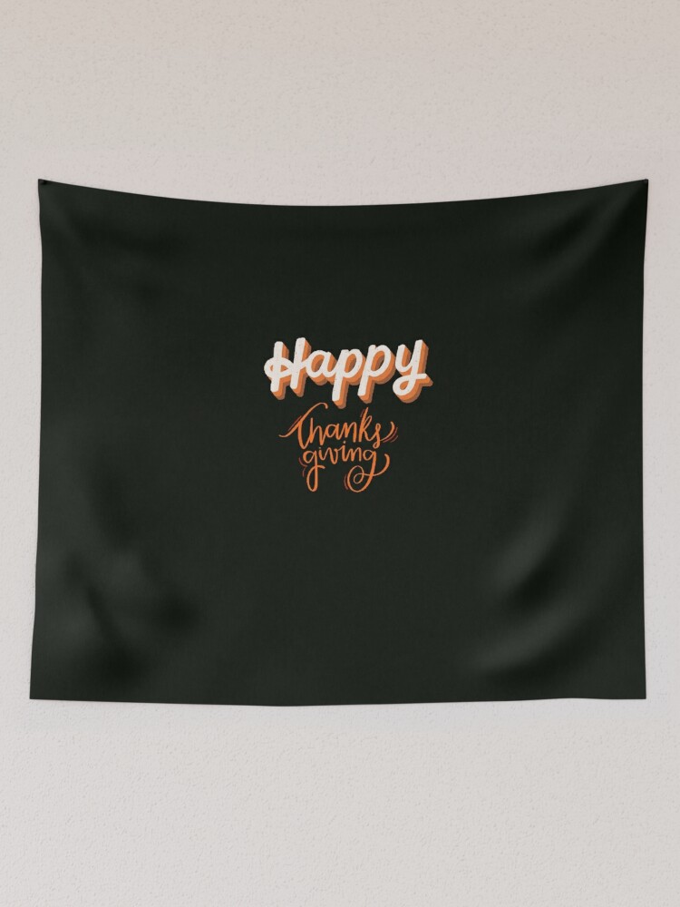 Disover Happy Thanksgiving 2023  Tapestry