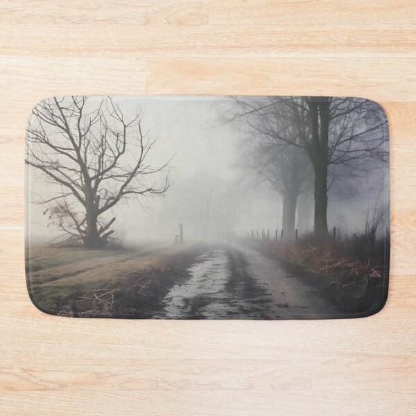 Item preview, foggy countryside morning print, fog designed and sold by dcrc.