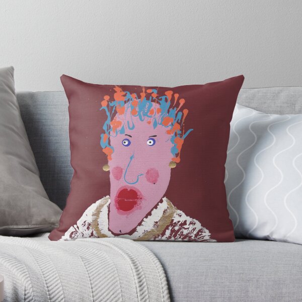 Gertrude - Martin Boisvert - Face à flaques Coussin