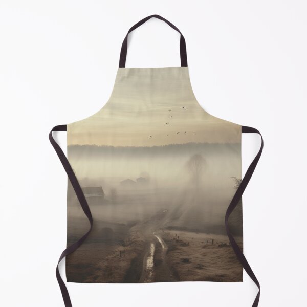 Item preview, foggy countryside morning print, fog designed and sold by dcrc.