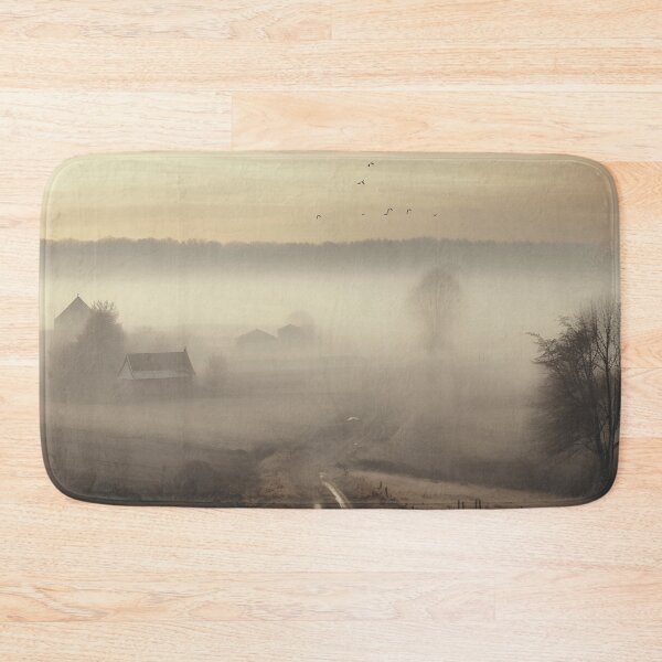 Item preview, foggy countryside morning print, fog designed and sold by dcrc.