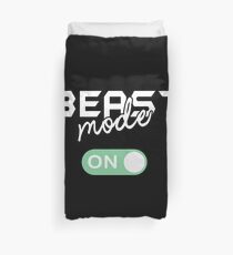 Beast mode on for men and girl Duvet Cover