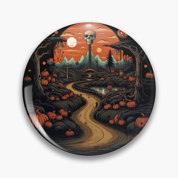 Item preview, Haunted Halloween Road to Skeleton Mountain designed and sold by Digitalio.