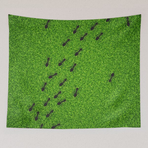 Item preview, Row of ants in the grass designed and sold by studio468.