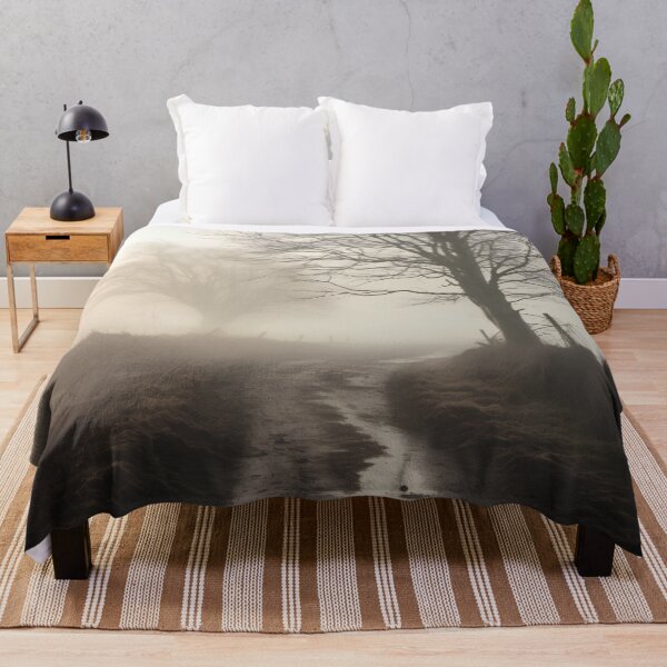 Item preview, foggy countryside morning print, fog designed and sold by dcrc.