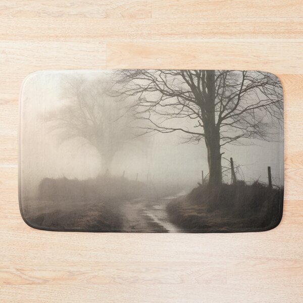 Item preview, foggy countryside morning print, fog designed and sold by dcrc.