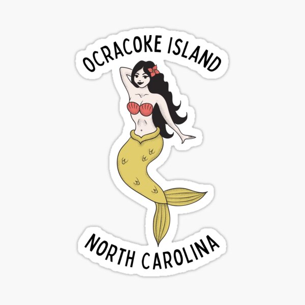 Item preview, Ocracoke Island North Carolina Mermaid designed and sold by carolinafound.