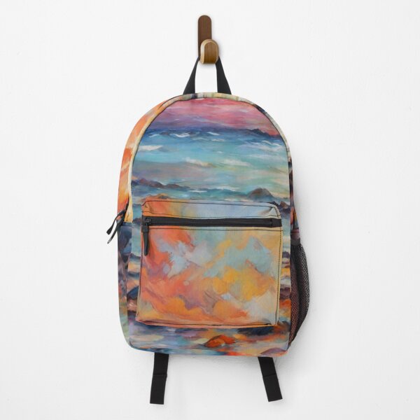 Item preview, Serenity Seascape in vibrant pastel colors designed and sold by ElLocoMus.