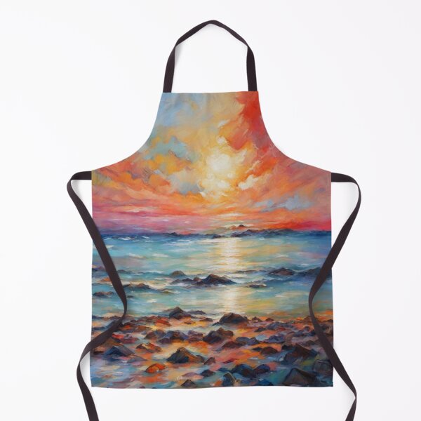 Item preview, Serenity Seascape en vibrantes colores pastel designed and sold by ElLocoMus.