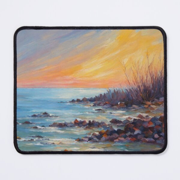 Item preview, Serenity Seascape in vibrant pastel colors designed and sold by ElLocoMus.