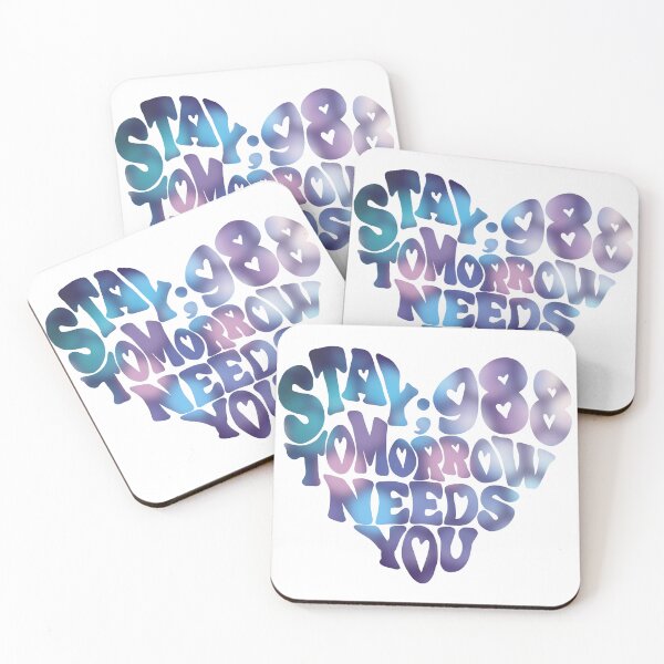 Item preview, 988 Suicide and Crisis Lifeline Stay Tomorrow Needs You, mental health, positivity designed and sold by hambydesign.
