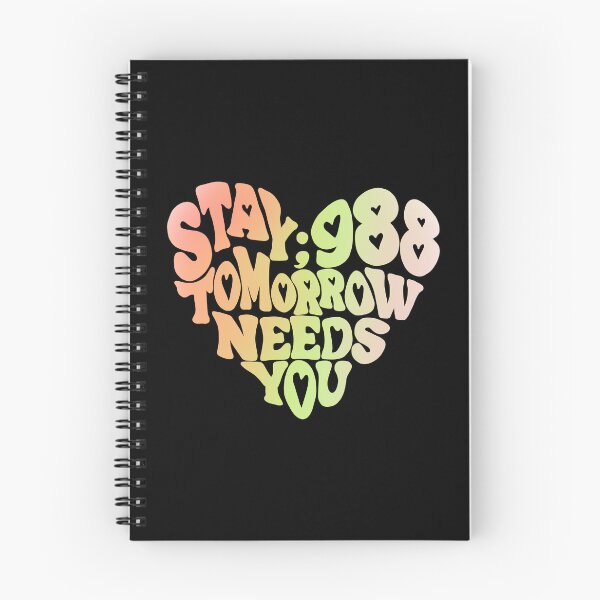 Item preview, 988 Suicide and Crisis Lifeline Stay Tomorrow Needs You, mental health, positivity designed and sold by hambydesign.