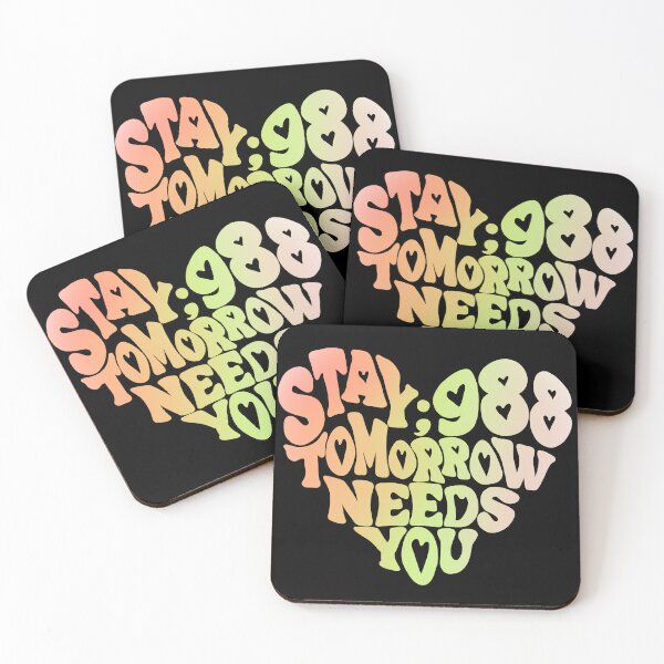 Item preview, 988 Suicide and Crisis Lifeline Stay Tomorrow Needs You, mental health, positivity designed and sold by hambydesign.