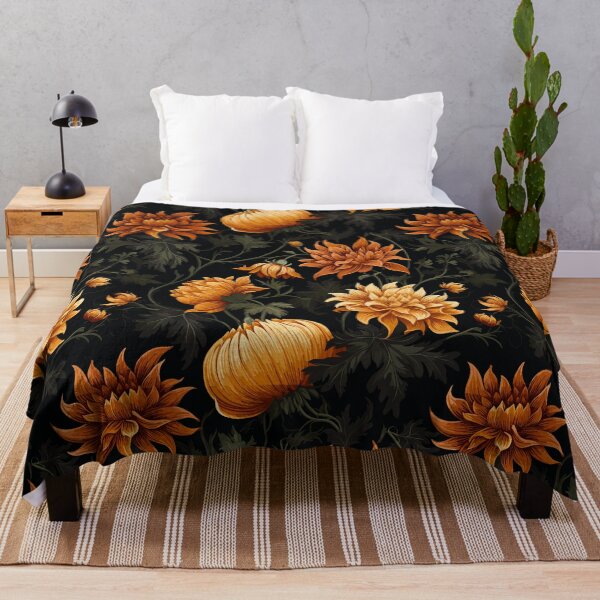 Item preview, Halloween Spooky Flowers - Halloween Floral Pattern designed and sold by Just-Flowers.