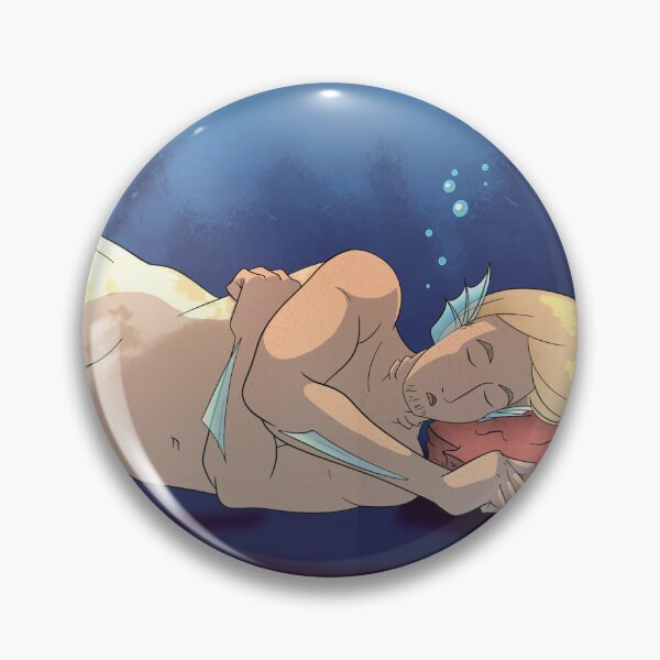 Item preview, Sleepy Mermaid designed and sold by lkthayerart.