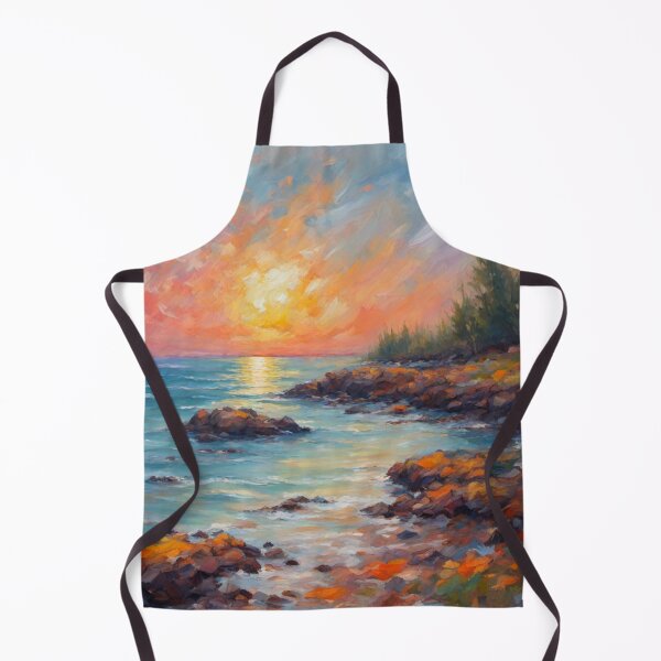 Item preview, Serenity Seascape en vibrantes colores pastel designed and sold by ElLocoMus.