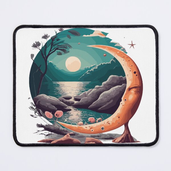 Item preview, Mystical Moonlight and Full Moon Print designed and sold by ArtQueen777.