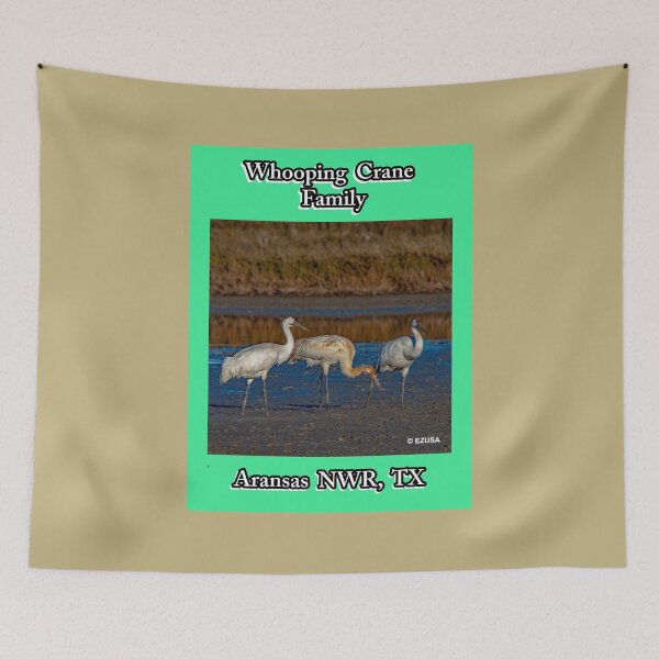 Item preview,  Give The Bird To Your Lover: Whooping Crane Family, Aransas NWR, Aransas County, Texas.  designed and sold by MoreEZUSA-Here.