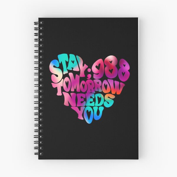 Item preview, 988 Suicide and Crisis Lifeline Stay Tomorrow Needs You, mental health, positivity designed and sold by hambydesign.