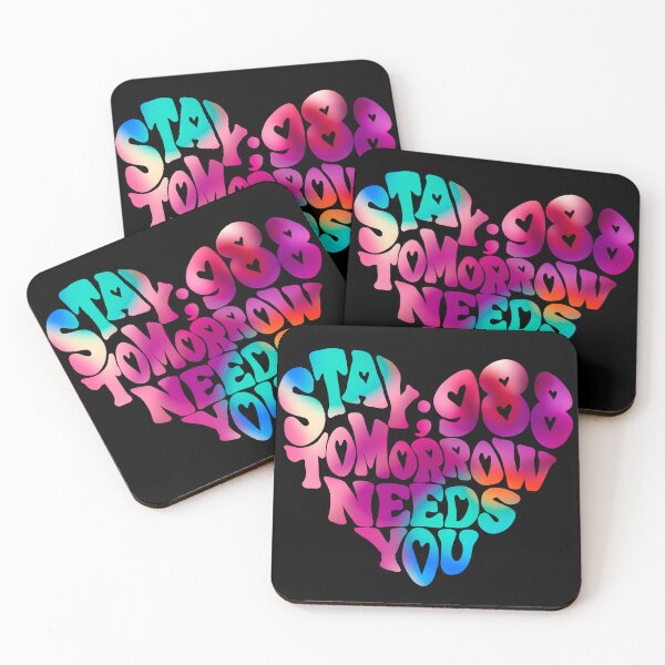 Item preview, 988 Suicide and Crisis Lifeline Stay Tomorrow Needs You, mental health, positivity designed and sold by hambydesign.