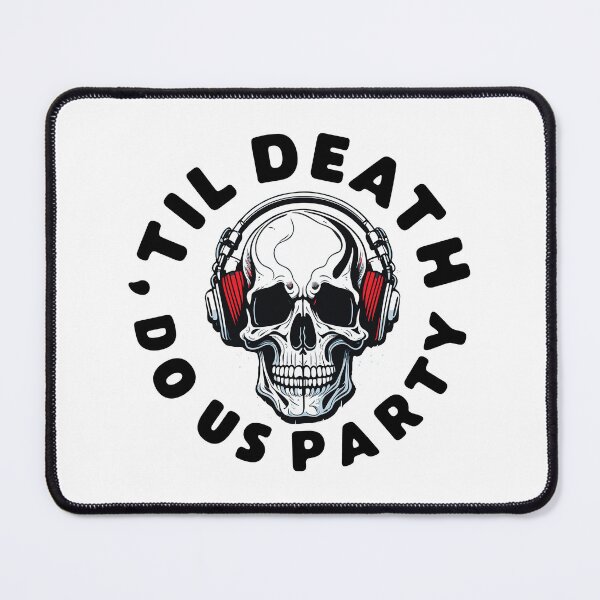 Item preview, Funny Till Death Do Us Party Halloween Music Skull Bachelorette designed and sold by wingstar.