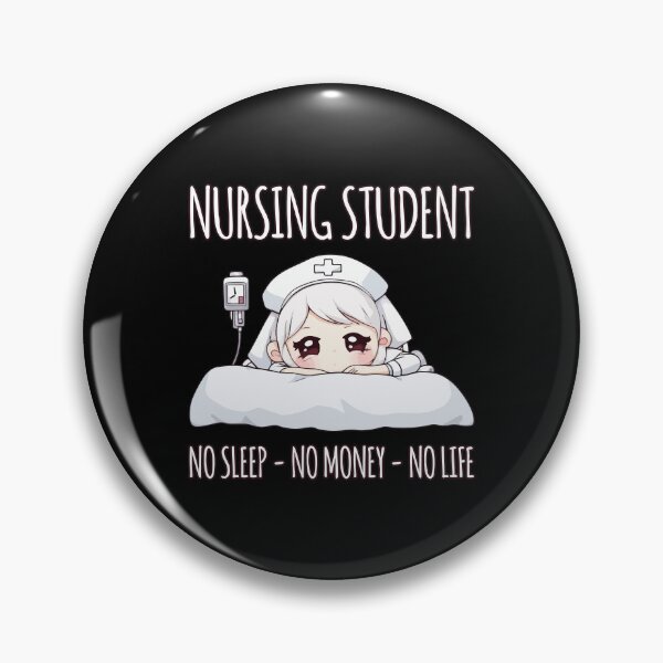 Item preview, Kawaii Tired Nurse - Nursing Student Life designed and sold by Ridaelb.