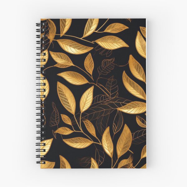 Item preview, Black and Gold Leaves designed and sold by Adora Studio.